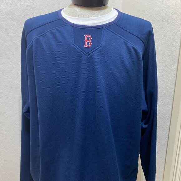 Majestic Boston Red Sox Therma Base Fleece No Size Tag See Measurements - Picture 2 of 9